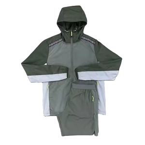 Ensemble coupe-vent slim en polyester et nylon, manches longues et short, idéal pour l'été, avec logo frontal, respirant, meilleure vente 2026 - Product Image 3