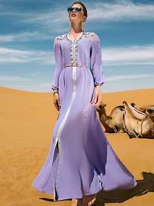 New Long Sleeve Black <b>Kaftan</b> Traditional Islamic Maxi <b>Dress</b> for Women New Muslim Clothing and Accessories Arab for Jilbab Abaya - Product Image 2