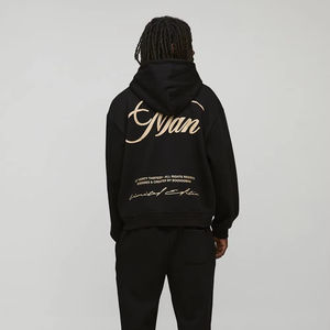 Ensemble de survêtement pour homme de haute qualité, coupe classique, streetwear d'hiver, fermeture éclair, design personnalisé, molleton de coton uni 500 g/m² - Product Image 1