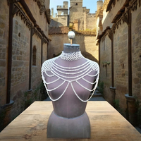 Meilleure qualité en aluminium Chainmail Collier ras du cou Petite chaîne en couches pour Festival Wear Style médiéval Direct Indian Factory