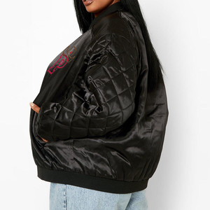 Chaqueta Bomber con cremallera completa de talla grande y elegante para mujer, transpirable, regular y ligera para invierno, recién llegado - Product Image 1