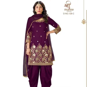 Conception strictement salwar kameez femmes indiennes pakistanaises ethniques dames entièrement cousu vente en gros prix le plus bas