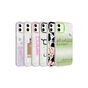 Étui de protection en silicone souple TPU motif marbre premium série MSRA Marbello pour iPhone 12, inspiré de l'INS - Product Image 2