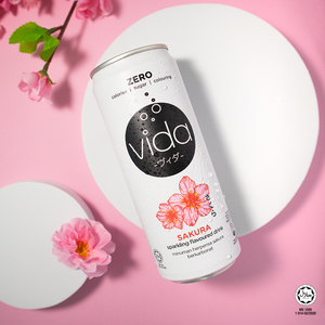 Cero Azúcar Cero Calorías Halal Certificado Sin Azúcar Espumoso Sakura Soda Carbonatada Vitamina C Bebida Cero Grasa Lata 325ml - Product Image 4