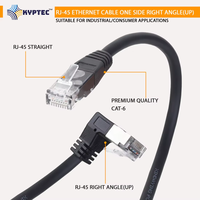 Câble Ethernet industriel GigE (CAT 6), connecteurs RJ-45, angle droit, direction vers le haut, durable et fiable