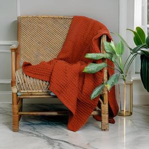 วาฟเฟิลทอด้วยผ้าคอตตอนหลากสีสำหรับตกแต่งโซฟาในบ้านและสำนักงานโรงแรมจาก100% ที่อบอุ่น - Product Image 1