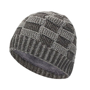 Lightweight Stretchy Wool/Cotton Jacquard Beanie Hats Warm Winter Outdoor Image Customizable Soft Comfortable Headwear - Product Image 1