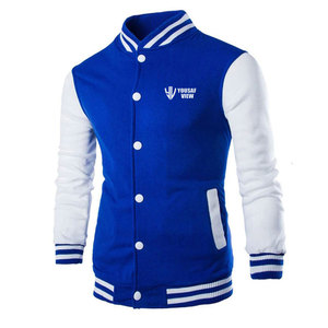 Nouveau design de veste d'hiver Letterman pour hommes vêtements de ville de couleur personnalisée vêtements chauds avec col montant et logo sur le devant - Product Image 1