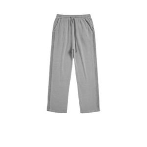 Pantalones de chándal unisex informales de buena calidad 100% al por mayor, ropa personalizada para hombre, pantalones deportivos con abertura para correr de algodón, pantalones lavados vintage - Product Image 5