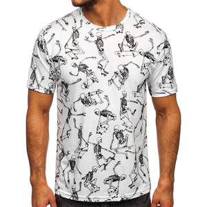 Camiseta Transpirable de Punto con Estampado por Sublimación, Diseño Nuevo, Precio al por Mayor, el Mejor Diseño, para Hombre, Tela de Poliéster/Algodón - Product Image 1