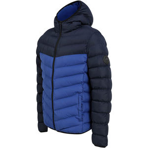 Nouveau à la mode léger hommes bouffant rembourré vestes à capuche manteau fermeture éclair multicolore décontracté bulle veste - Product Image 3