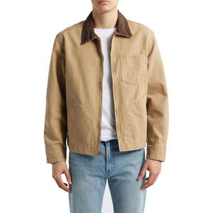 Chaquetas de invierno de diseño personalizado directo de fábrica para hombre, chaqueta de lona para exteriores para hombre, ropa, chaquetas de lona para hombre de Pakistán - Product Image 1