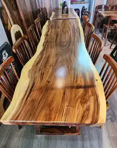 Heiß verkaufender Saman Holztisch für Esszimmer neues Design mit guter Qualität günstigen Preis