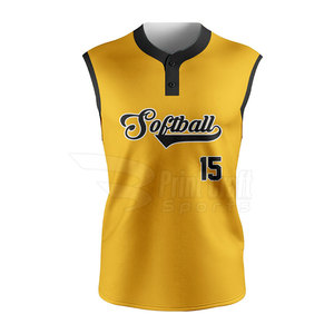 เสื้อซอฟต์บอลแบบไม่มีแขน ออกแบบเองได้ แห้งเร็ว เป็นมิตรต่อสิ่งแวดล้อม - Product Image 3