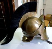Acier médiéval ancien Vintage Designer roi Leonidas 300 spartiate grec médiéval casque portable SAI-3690