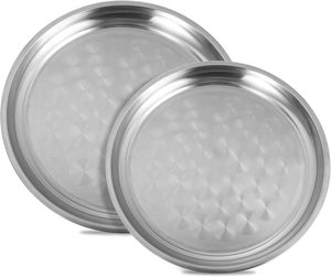 Bandeja de Servicio Duradera de Aluminio para Cocina, Comedor, Aperitivos, Bebidas, Uso Doméstico con Diseño Ligero para Tareas de Cocina Diarias - Product Image 3