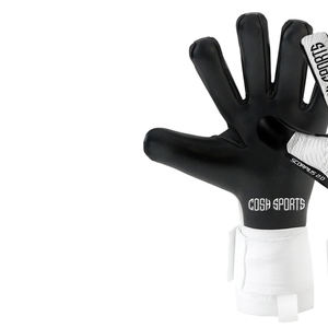 Gants de gardien de but professionnels en latex noir et blanc, coupe négative, ajustables, respirants, pour l'extérieur, fabriqués au Pakistan - Product Image 4