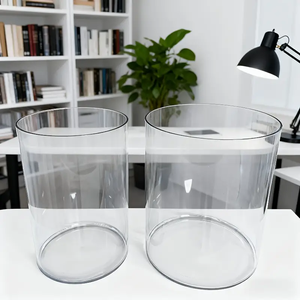 Vases en verre cylindriques en gros d'usine, vases transparents décoratifs, grands vases pour mariage, fête, <span class=keywords><strong>grand</strong></span> pot de rangement - Product Image 4