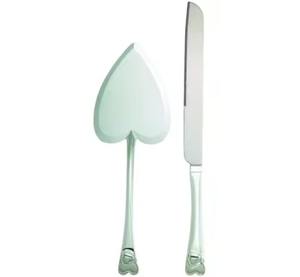 Elégant service à gâteaux et couteau en métal au design de qualité supérieure, parfait pour les mariages, les anniversaires et les occasions spéciales - Product Image 6