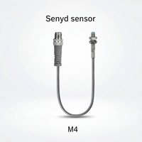Sensor Proximitas Induktif Mini M4 M5 3 4mm Sensor Deteksi Logam Kecil 0.8mm 1mm 1.5mm Jarak Deteksi Kabel Pigtail