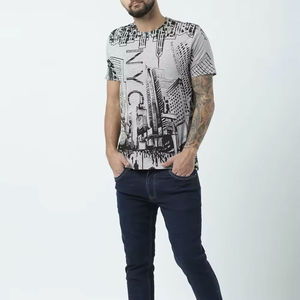 T-shirts sérigraphiés pour hommes, Look tendance, vente en gros de T-shirts sérigraphiés à bas prix, quantité minimale de commande hommes, nouvel arrivage pour hommes - Product Image 6