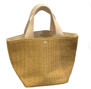 Bolsos de Mano de Ratán Casual de Primera Calidad para Mujer, Tejidos a Mano con Hojas de Palma, Bolsos de Playa de Macramé, Directamente del Proveedor Indio - Product Image 1