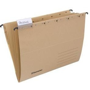 SOennecken DIN <b>A4</b> Personal File <b>Folder</b> 320g/m Recycled Natural Kraft Paper with Organizational Imprint - Product Image 1