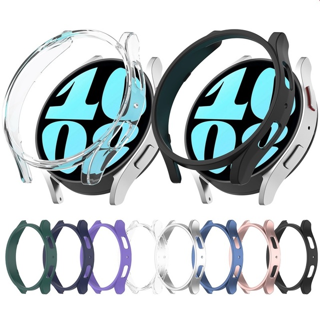New Arrival Smart Watch Protective Case for Samsung for Galaxy Watch 6 40mm 44mm PC Plastic Smart Watch Cover Painted Hard Case