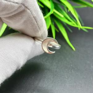 925แหวนเพชรทรงครึ่งวงกลมสีเงินสเตอร์ลิง10x10มม. ฐานเปล่าสำหรับทำเครื่องประดับทำด้วยตัวเอง - Product Image 4