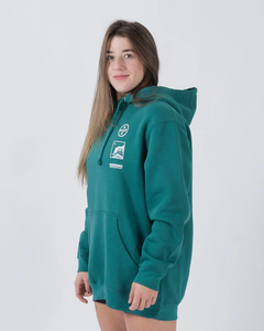 Sweat-shirt à capuche surdimensionné en éponge française personnalisé en gros par Edge Force Sportswear - Product Image 2