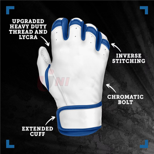 Guantes de bateo de béisbol unisex para jóvenes adultos cuero genuino de alta calidad antideslizante diseño ligero superventas equipo de jugadores - Product Image 3