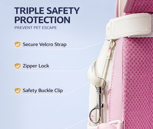 Breathable Eco-Friendly Large Capacity Pet <b>Carrier</b> <b>Backpack</b> for <b>Cats</b> Dogs Small Animals Adjustable Mesh Travel Bag Outdoor Use - Product Image 2