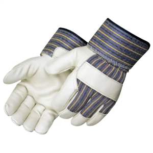 Vêtements de travail en cuir de vachette de qualité supérieure Gréeur canadien Protection des mains Gants de travail en cuir robuste - Product Image 1