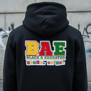 Custom Chenille Embroidery Letter <strong>Patch</strong> BAE Black and Educated <strong>Sew</strong> <strong>on</strong> Iron <strong>on</strong> Badge for Jackets Hoodies Bags Wholesale - Product Image 3