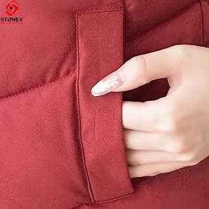 Fashionable Waterproof Knitted Quilted <b>Women's</b> Puffer <b>Vest</b> with Zipper Closure-Eco-Friendly Hooded Sleeveless Outerwear - Product Image 6