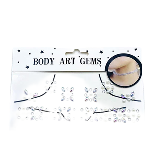 FESTIVAL BODY ART GEM STICKER Design 03 DAISY CHAIN #61752 strass scollatura decorazione per festa trucco festa decorazione set - Product Image 1
