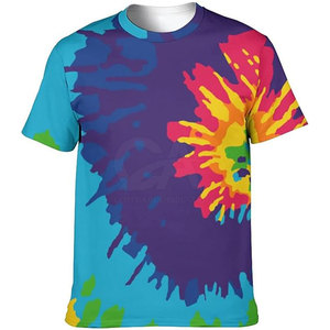 Quantité minimale de commande bas Personnalisé Top Qualité Tie Dye T-shirts Street Style Hommes Polyester Made Tie Dye T-shirts - Product Image 4