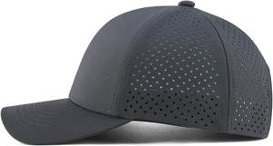 Gorra de béisbol de secado rápido para hombre, gorra Snapback con borde curvo y Bola de malla cortada con láser - Product Image 2