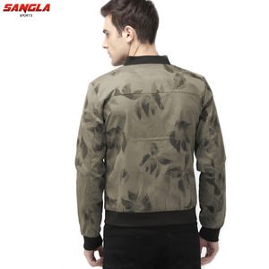 เสื้อแจ็กเก็ตบอมเบอร์สำหรับผู้ชายเสื้อแจ็กเก็ตบอมเบอร์แบบคลาสสิกใส่สบายสำหรับฤดูหนาวโลโก้ตามสั่ง - Product Image 5