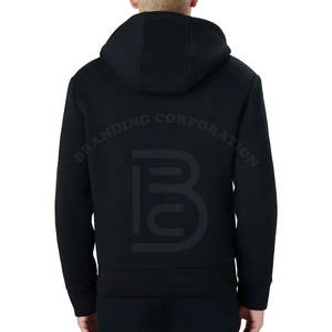 Sweats à capuche mélangés pour hommes de la meilleure qualité Impression à la mode Tissu doux et confortable Fermeture à glissière respirante pour les activités hivernales en plein air - Product Image 2