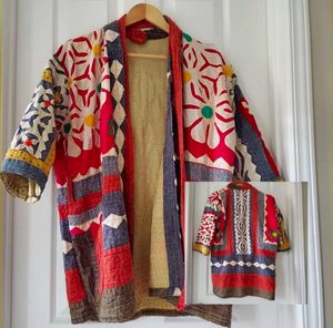 Vestes brodées à la main de style Boho de Kantha, meilleures ventes - Product Image 4