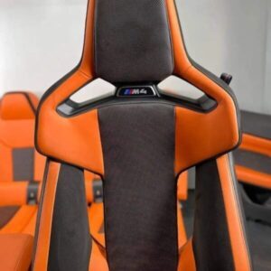 Intérieur de compétition M4 G82 Kyalami Orange 2021, sièges baquet OEM M, sièges baquet en carbone - Product Image 3
