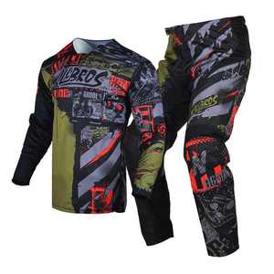 Ensemble de vêtements de course de moto personnalisés OEM combinaison deux pièces tissu respirant et durable pour la piste le jour ou la route - Product Image 4