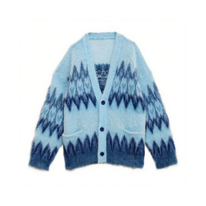 Choix parfait pour les hommes : cardigan en laine ou coton pour temps froid, style décontracté pour les tenues quotidiennes, personnalisable sur le devant - Product Image 2