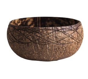 Juego de cuencos de sopa de laca ecológicos directos de fábrica, hechos a mano, cáscara de coco personalizada, precio competitivo, regalos comerciales de negocios - Product Image 6