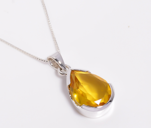 สร้อยคอพร้อมจี้สร้อยคอสำหรับเด็กผู้ชายและเด็กผู้หญิงทำจากพลอยทับทิมเงินสเตอร์ลิง925ตามสั่ง - Product Image 2