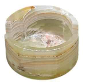 Ensemble de 6 sous-verres en onyx vert faits à la main, ronds, 4 pouces, sous-verres en pierre naturelle, décoration d'intérieur - Product Image 4