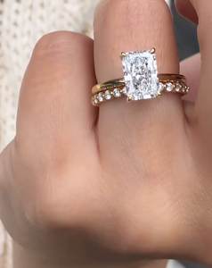 Lab Grown Marquise Cut Diamond Anillo de compromiso PT 950 IGI Certificado Lujoso anillo de regalo para mujeres - Product Image 5