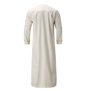 Faible MOQ, qualité supérieure, modèles de Kurta pour hommes, multicolores, modèles de Thobe Jubba arabes pour hommes, livraison en ligne, nouvelle arrivée, service OEM - Product Image 5