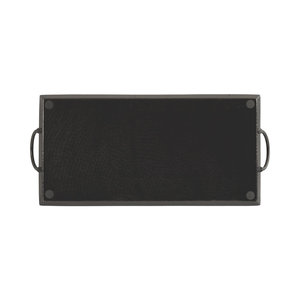 Luxury <b>Black</b> Rectangle Shape Hammered Aluminium <b>Vanity</b> Tray at Reasonable Price For Restaurant Hotel Use - Product Image 3